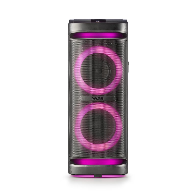 Detalle de NGS Wild Space 2: Altavoz DJ Portátil 400W RMS con Bluetooth 5.3, USB y micrófono