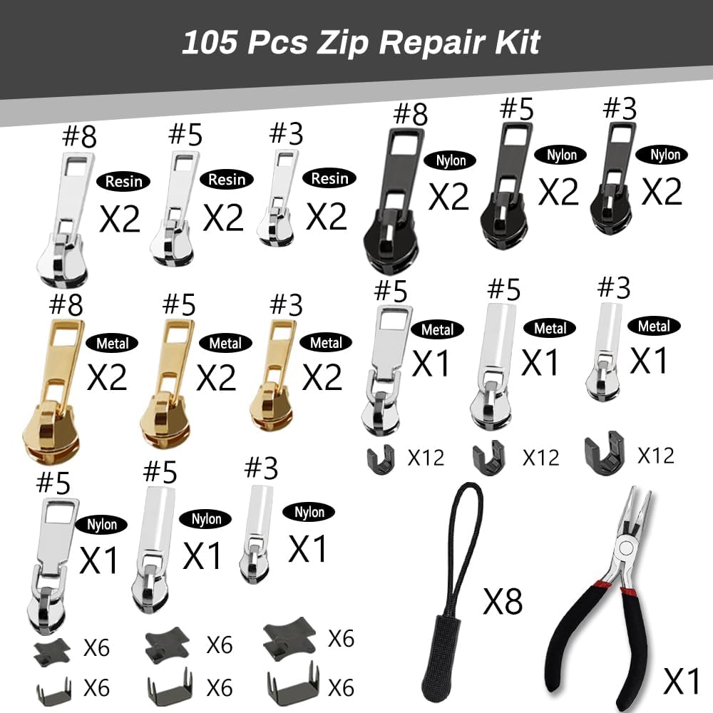 Thumbnail 2 de Zip Repair Kit 105pcs for sliders