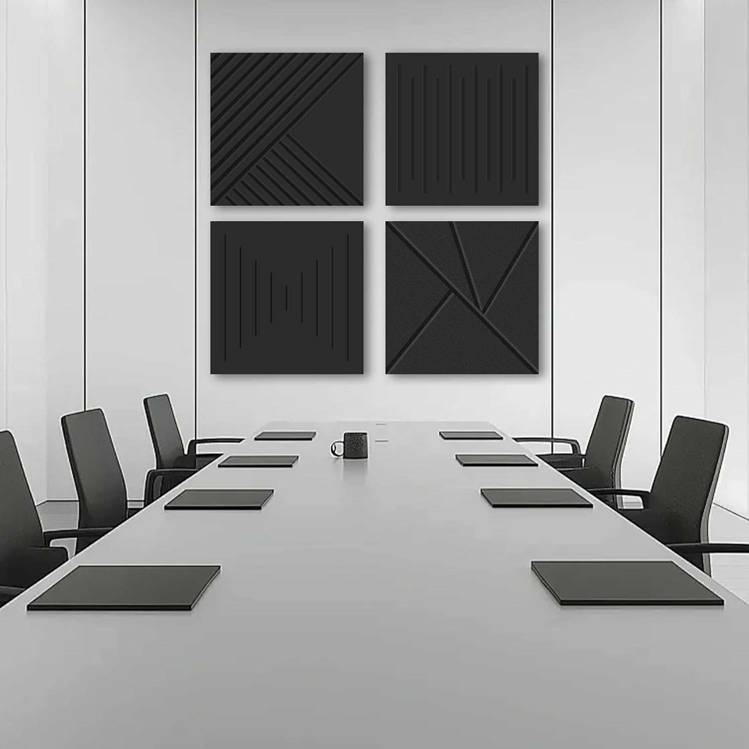 Detalle 2 de Temgcuam DB01 Acoustic Wall Panels, 6-Pack, Peel-and-Stick, 60 x 40 in Coverage