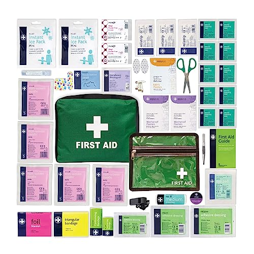 Detalle de LEWIS-PLAST Pièces de premiers soins - Trousse Reliance Medical 160 pièces, kit de sauvetage conforme aux normes européennes