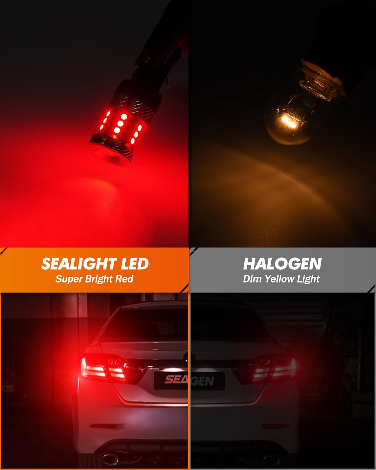 Detalle de SEALIGHT 7443 LED brake light bulbs 1800LM