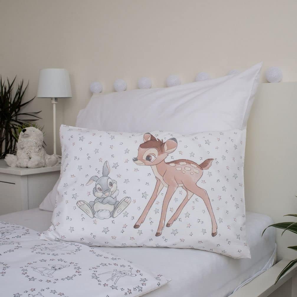 Detalle de Disney Bettwäsche Baby Bambi Stars 100 x 135 cm