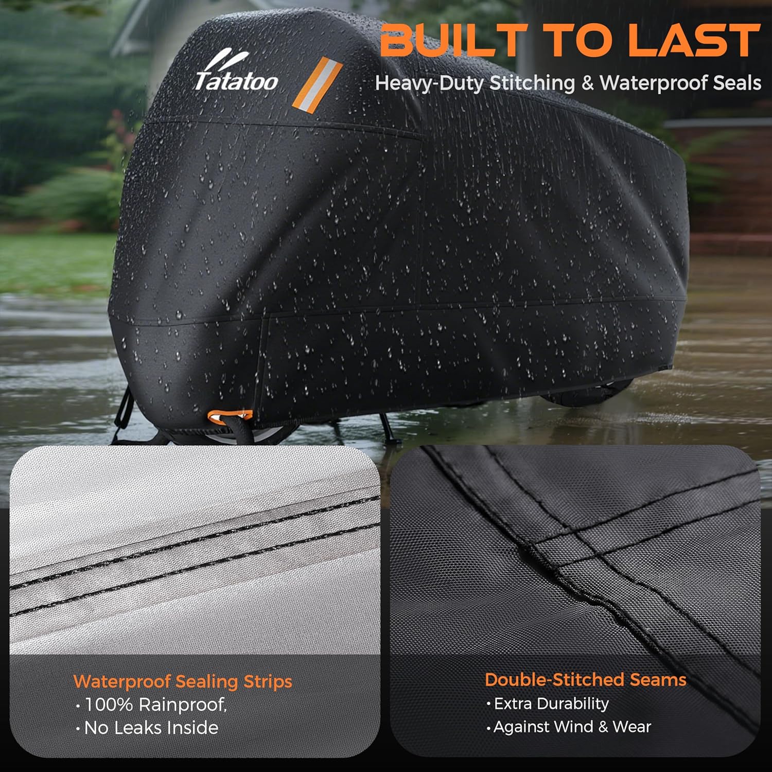 Thumbnail 2 de TATATOO XXL Motorcycle Cover 96.5" Waterproof 🏍