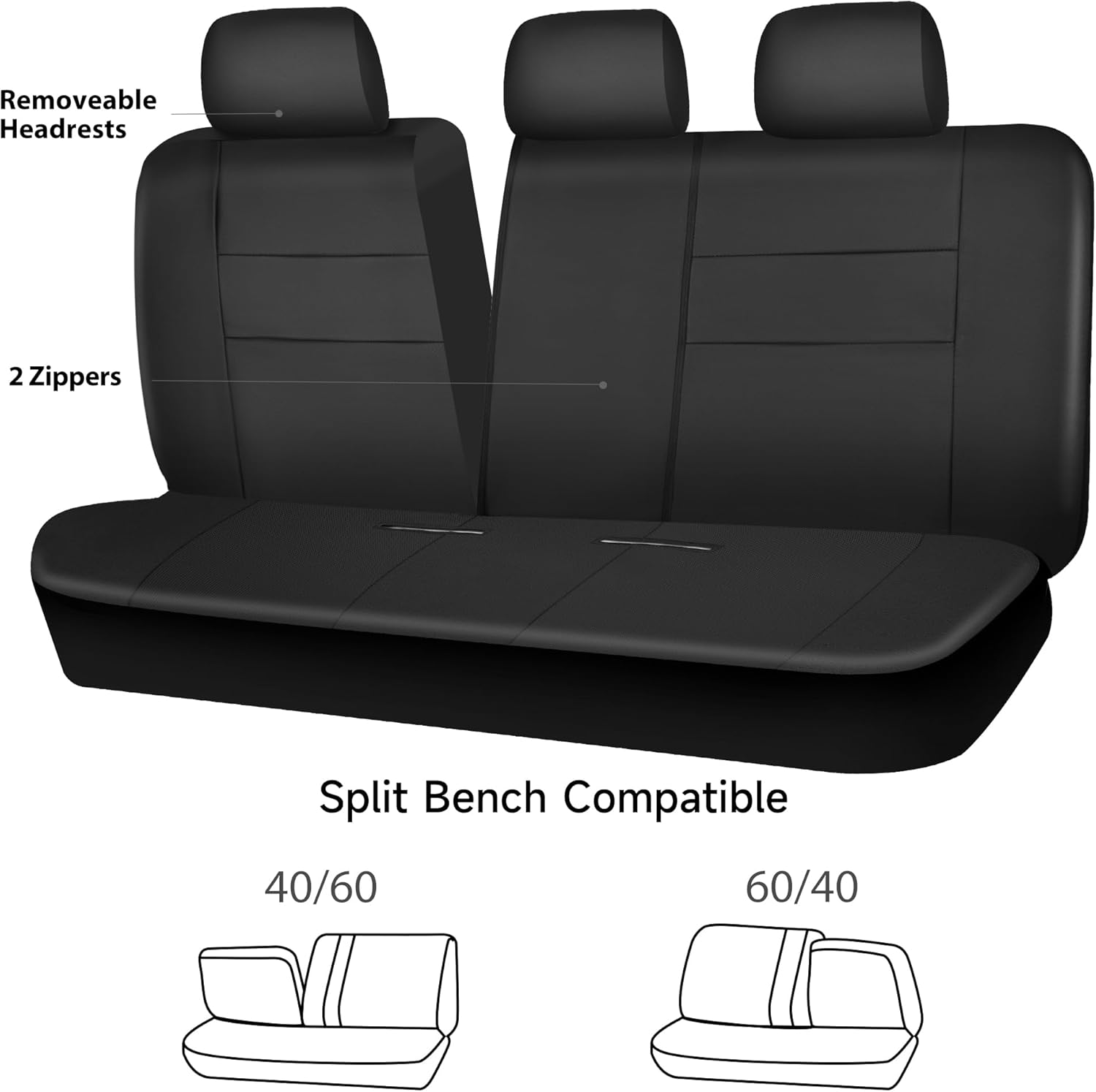 Thumbnail 2 de CAR PASS Leather Back Seat Cover Universal