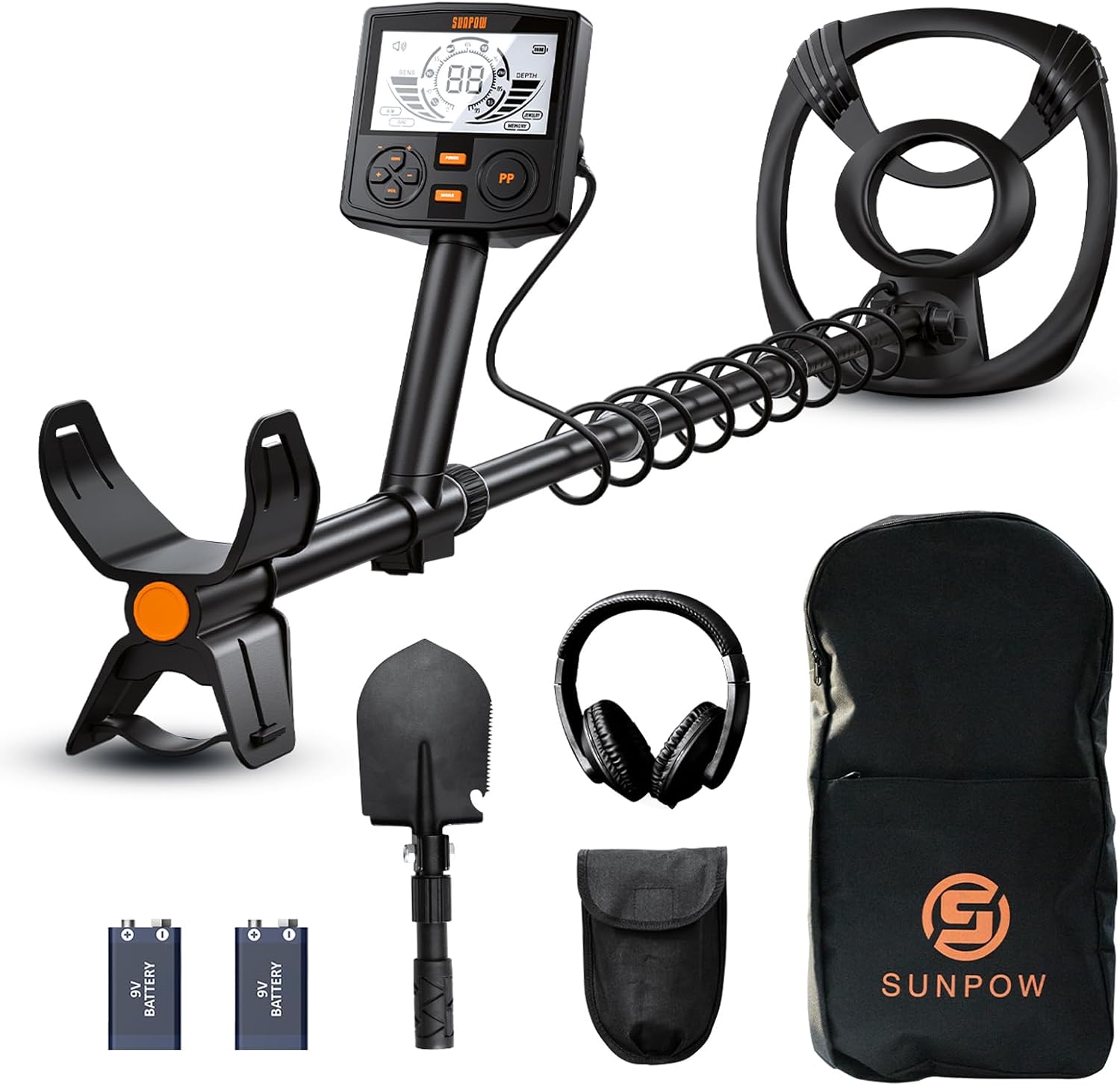 Thumbnail 6 de SUNPOW Metalldetektor Profi Set, 10 Zoll Tiefe