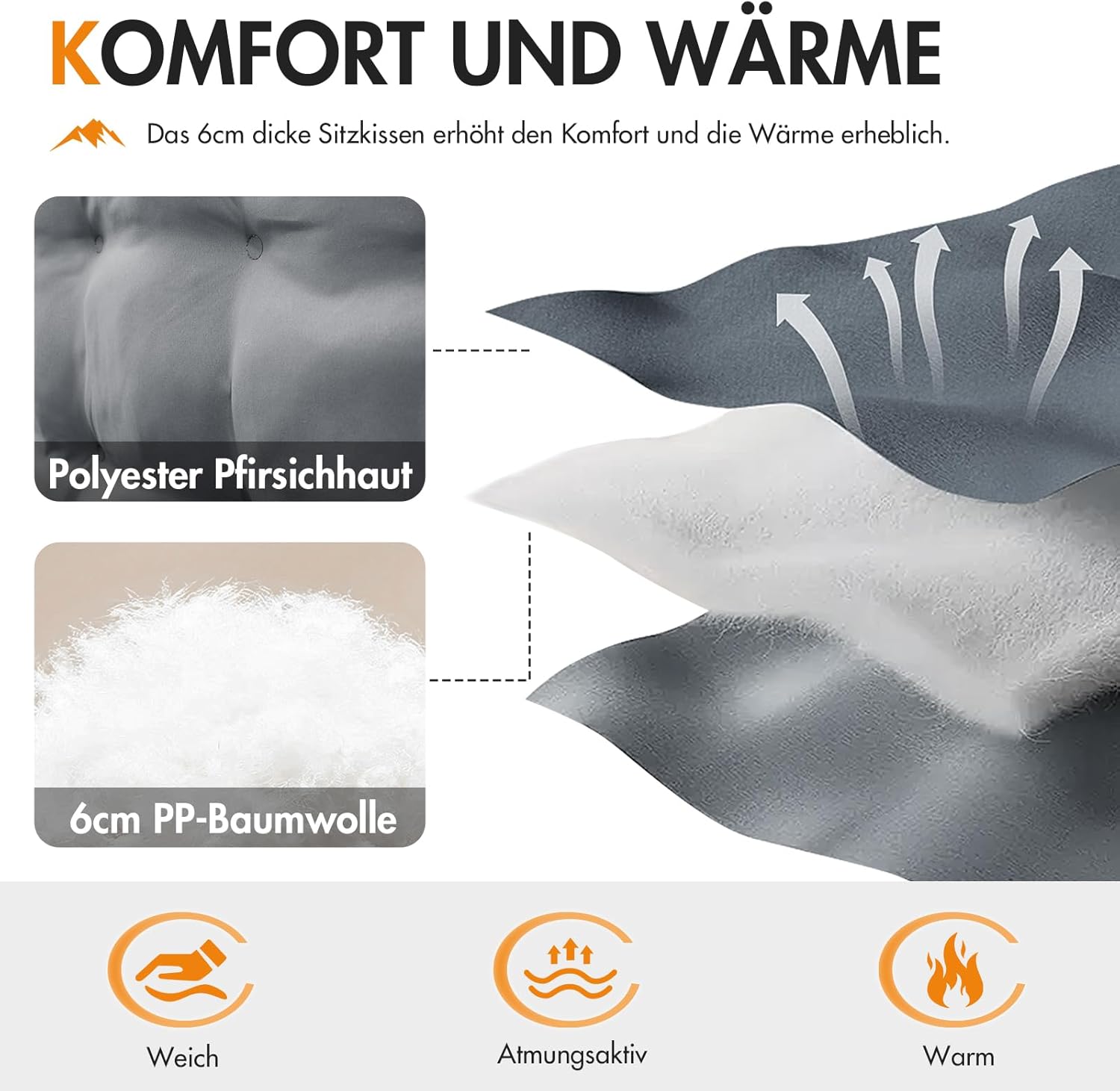 Detalle 2 de Portal Campingsofa Doppel Klappstuhl 272 kg