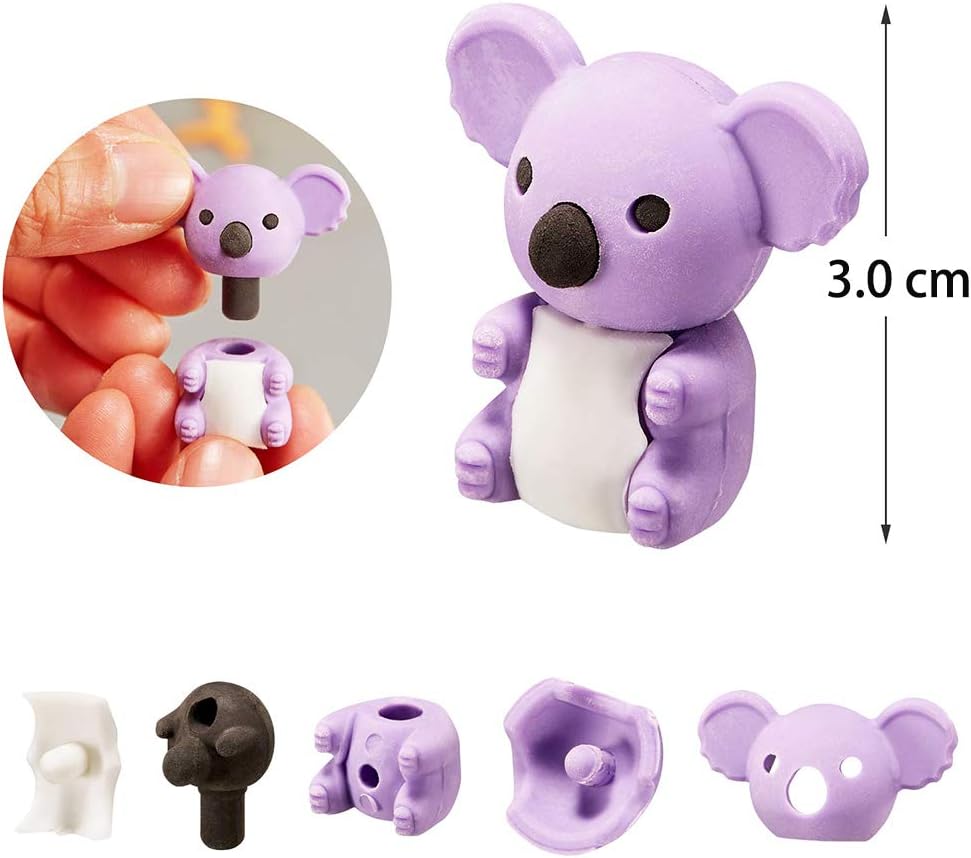 Thumbnail 3 de URSKYTOUS 35-Piece Animal Erasers Desk Pets Set: Fun Puzzle Erasers for Kids
