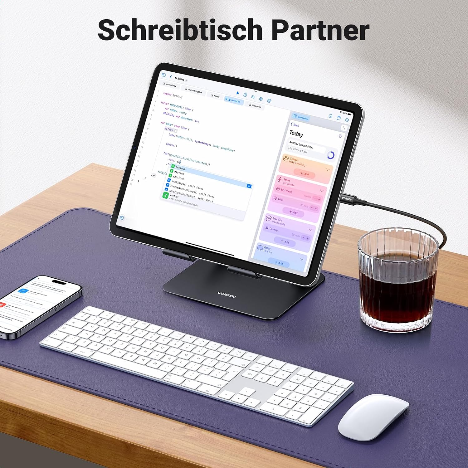 Detalle 2 de UGREEN Tablet Ständer für iPad bis 12,9 Zoll