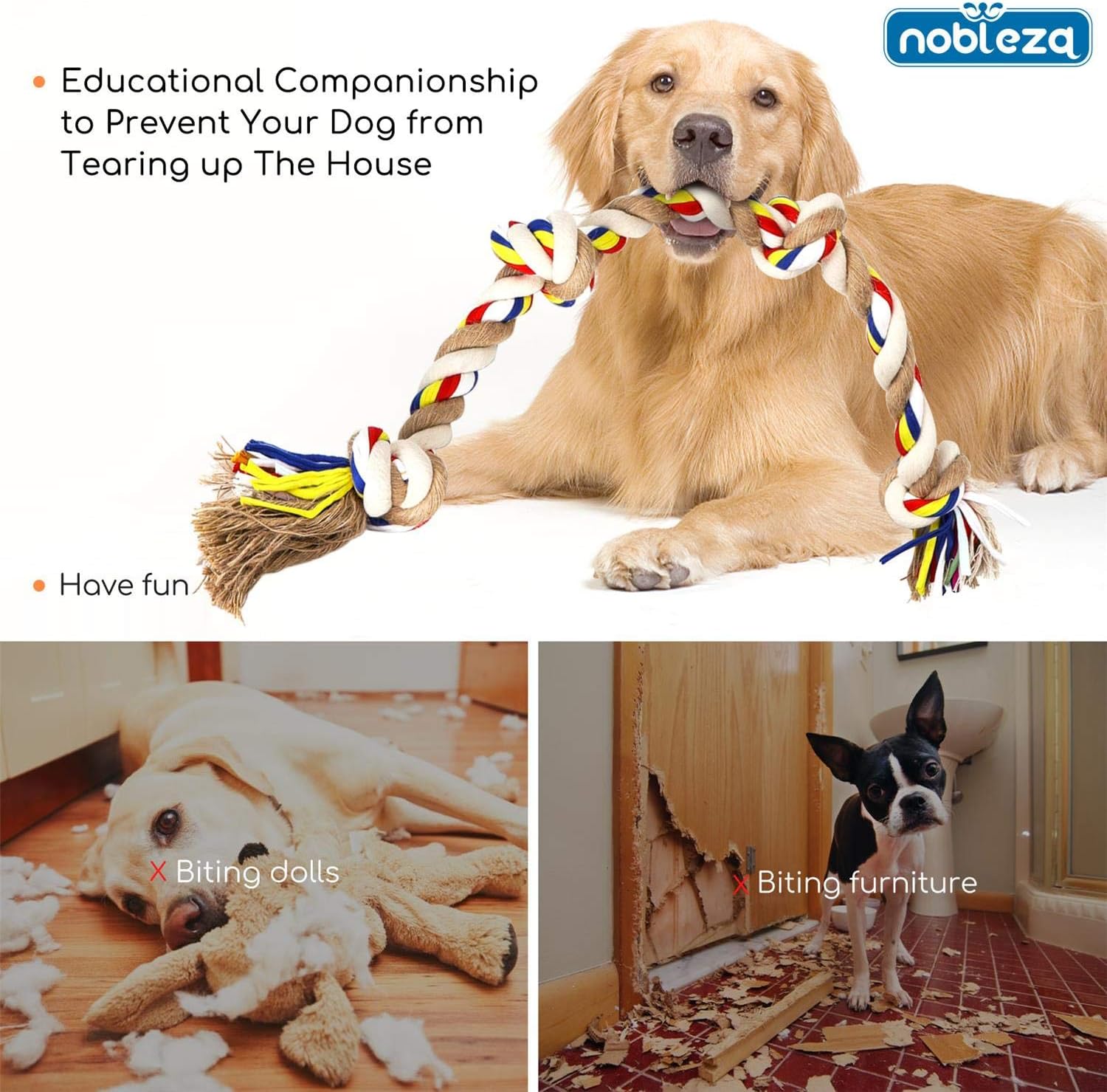 Thumbnail 3 de Nobleza Corde jouet chien 68 cm