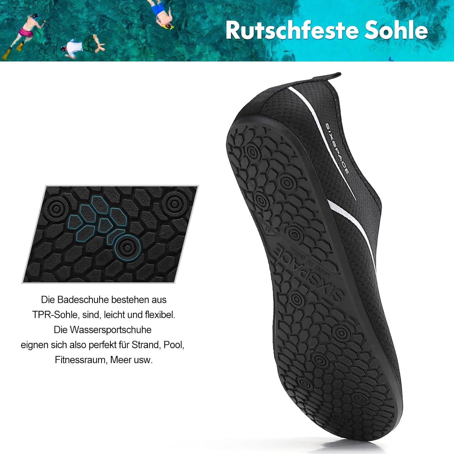 Thumbnail 4 de Sixspace Badeschuhe Gr.34-47