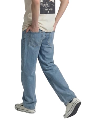 Detalle 2 de Tom Tailor Jungen 1041052 Old Kinder Baggy Fit Jeans – Light Stone Blue Denim (158 EU)