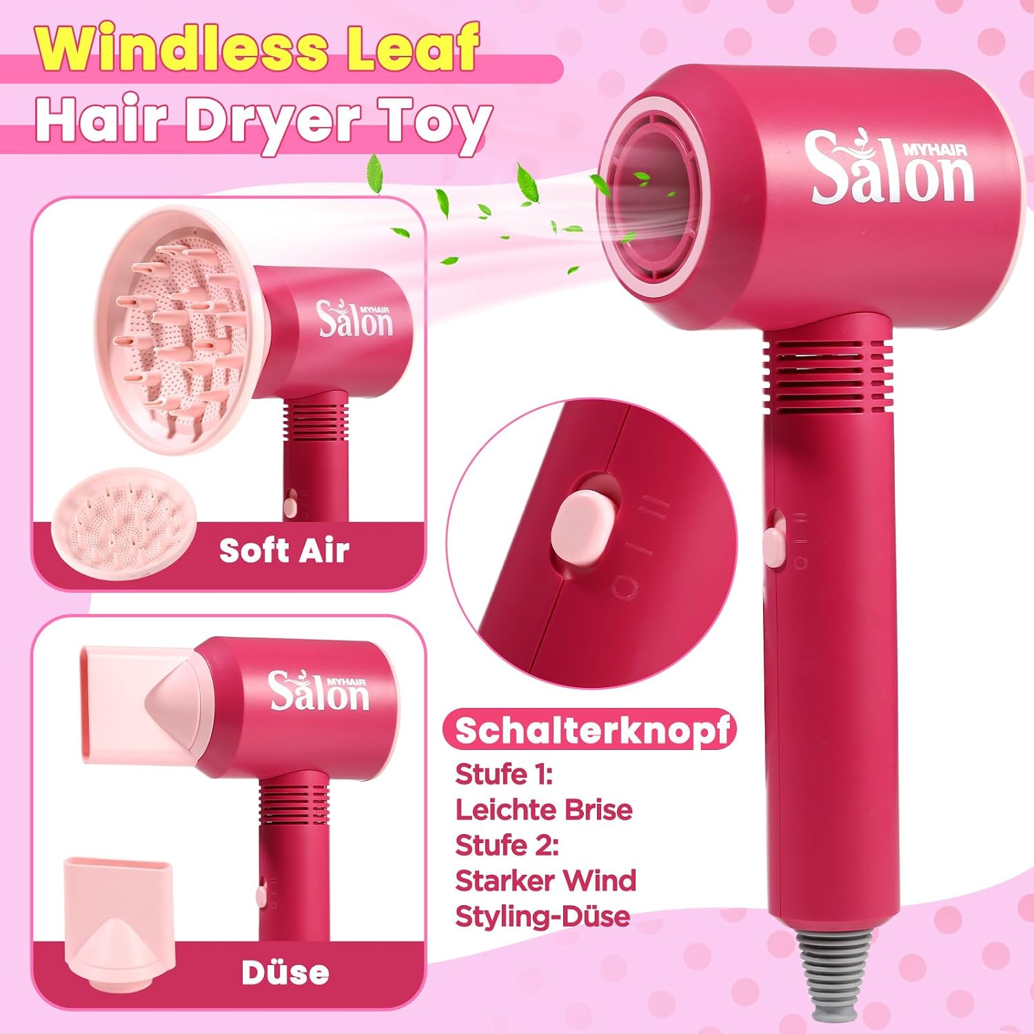 Detalle 2 de GAGAKU Friseur Set Kinder 38-teilig