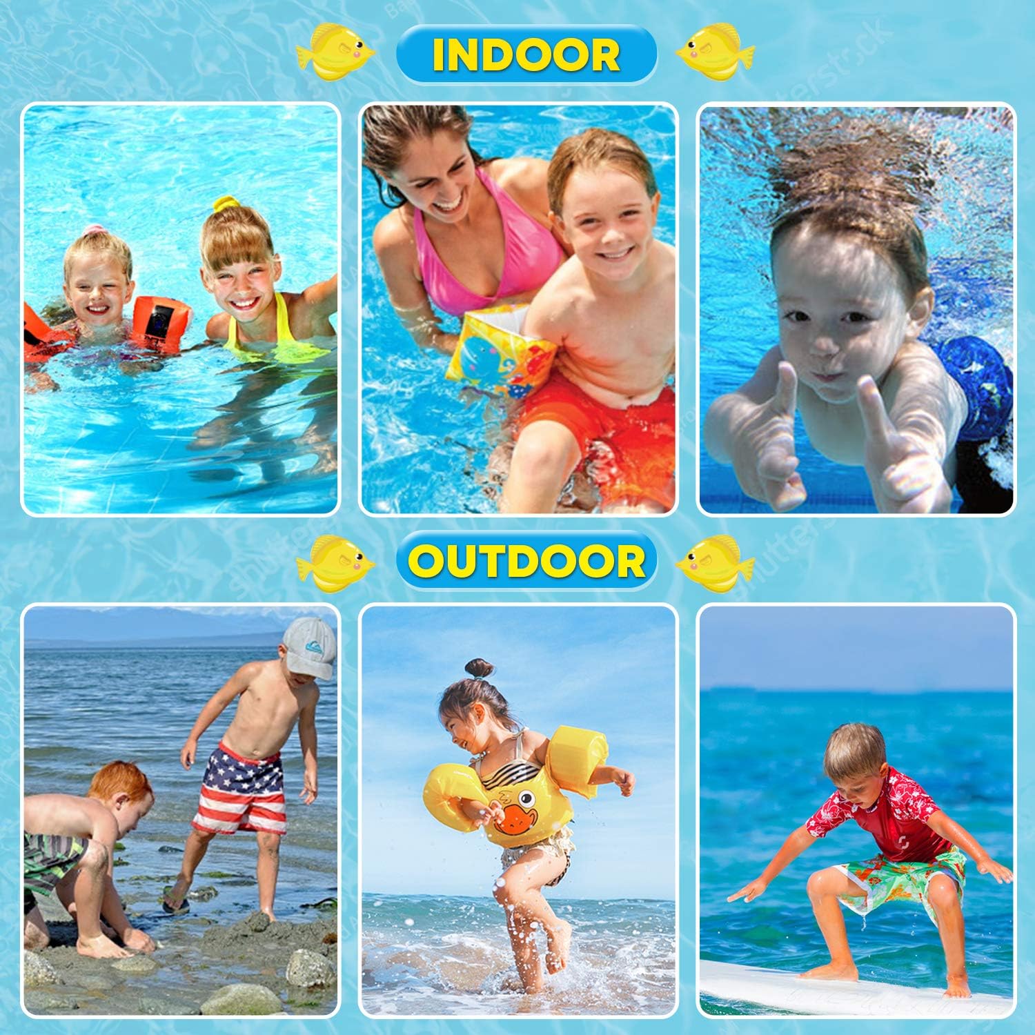 Thumbnail 6 de Portzon Kids Swim Goggles with Silicone Seals