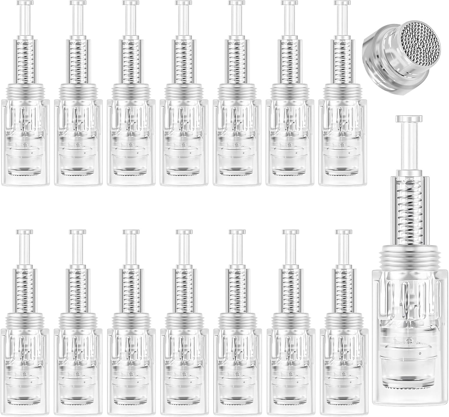 Detalle de Vicloon Round Nano Microneedling Cartridges, 15 Disposable Tips