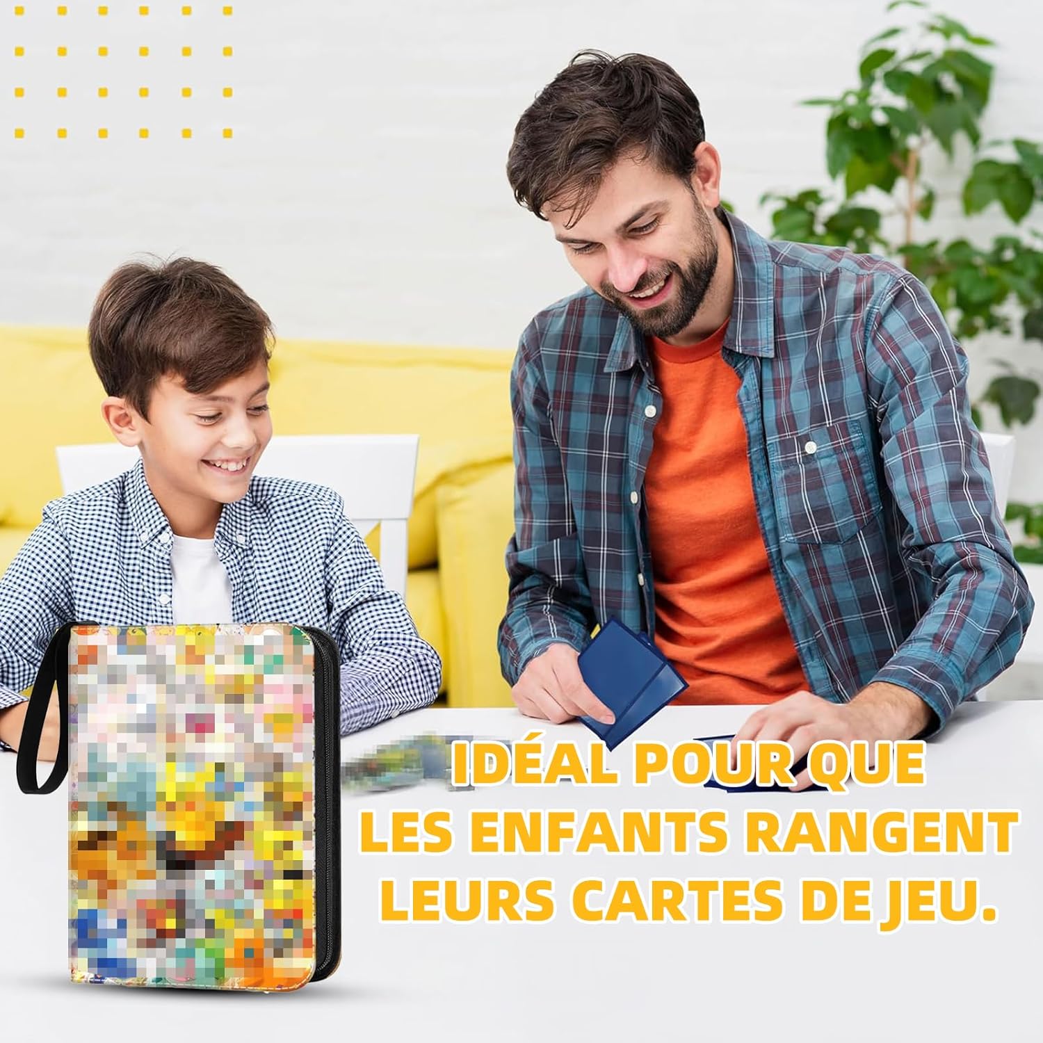 Thumbnail 5 de Classeur Carte (album porte-cartes) 400 capacités pour 50 pages avec fermeture éclair