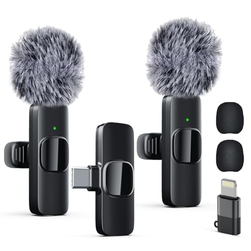Labstandard Professional Wireless Lavalier Lapel Microphone for iPhone and Type-C Devices