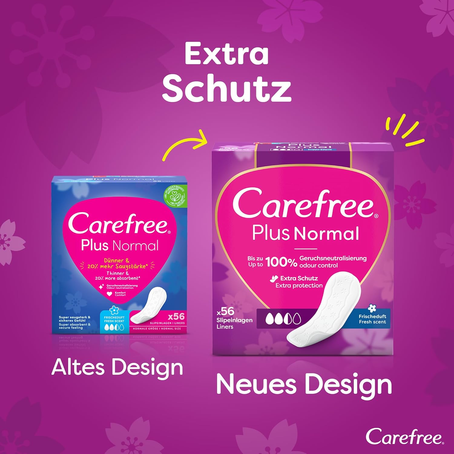 Thumbnail 1 de Carefree Slipeinlagen Plus Normal mit Frischeduft – 56 Stk, 5x56