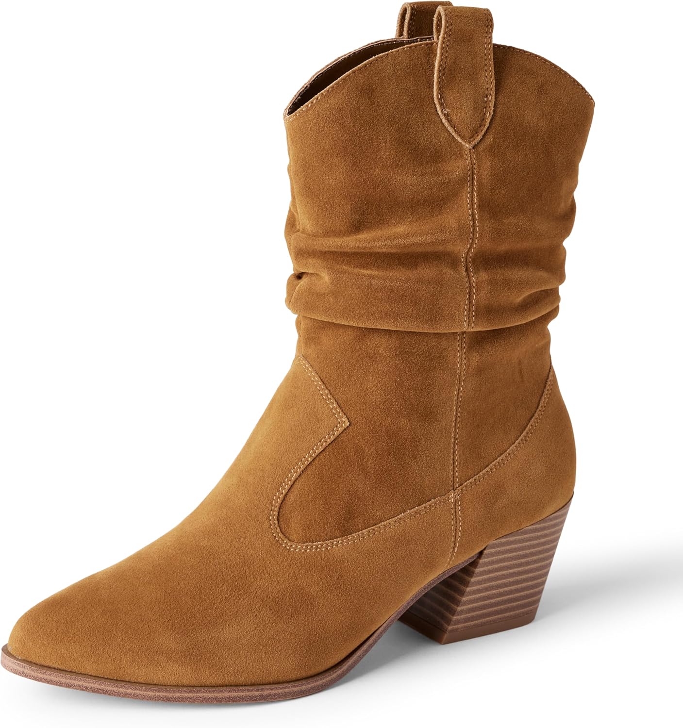 Thumbnail 6 de Amazon Essentials Damen modische halbhohe Westernstiefel – mit 5,7 cm Blockabsatz und seitlichem Reißverschluss