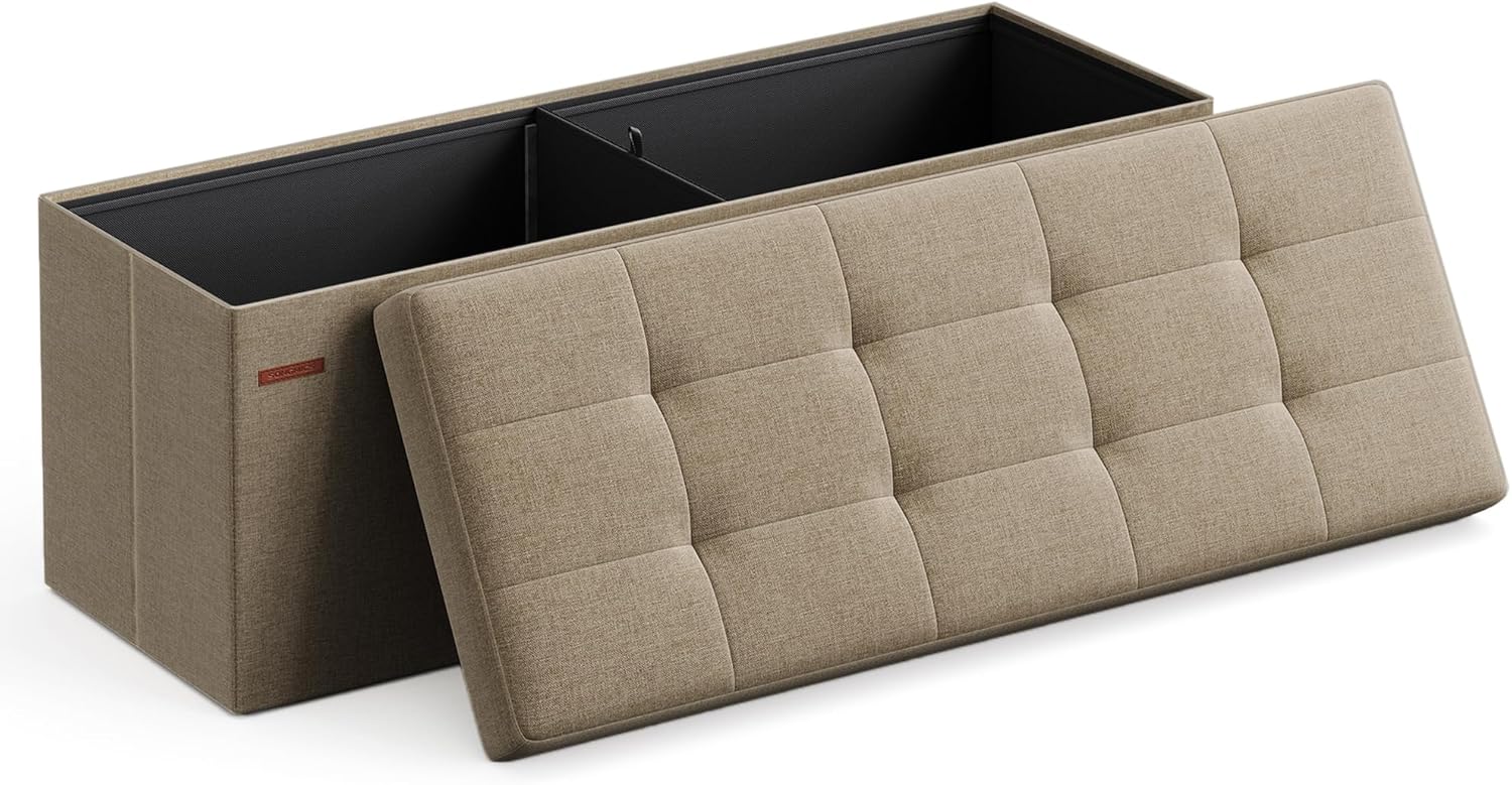 SONGMICS MAZIE Cassapanca 38 x 110 x 38 cm