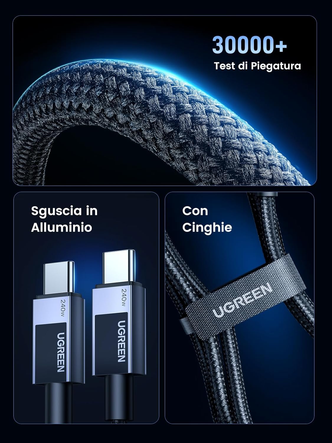 Thumbnail 6 de UGREEN Cavo USB C PD 3.1 240W: ricarica rapida e compatibilità estesa in una guida pratica