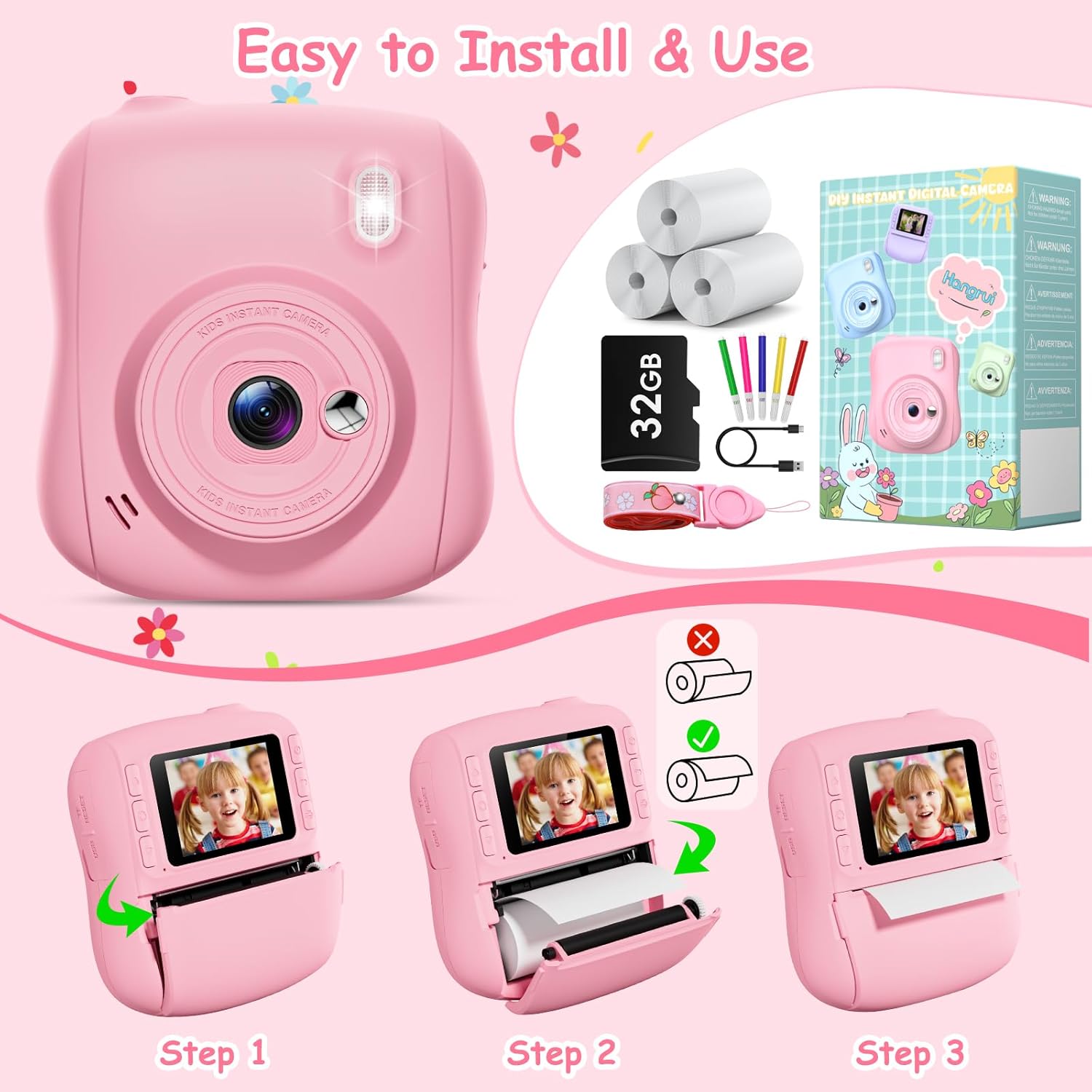 Thumbnail 4 de Hangrui Camara Fotos Infantil 32GB
