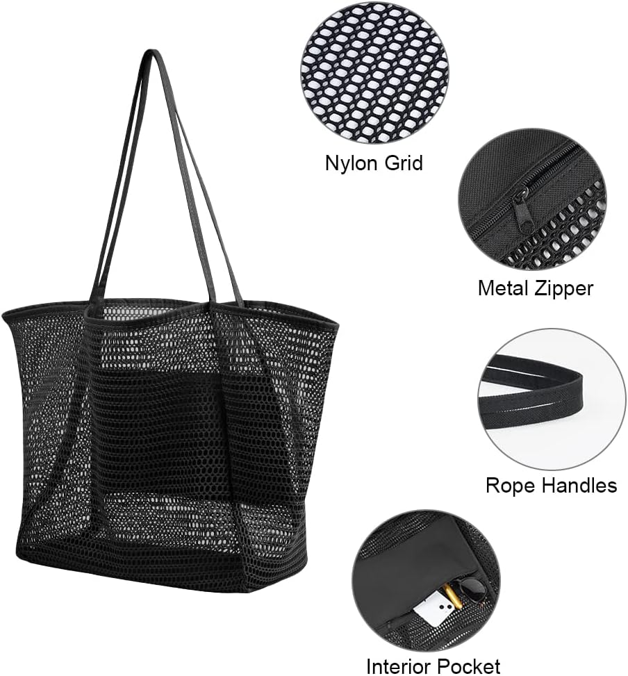 Detalle 2 de Flintronic Borsa da spiaggia in rete 45 cm