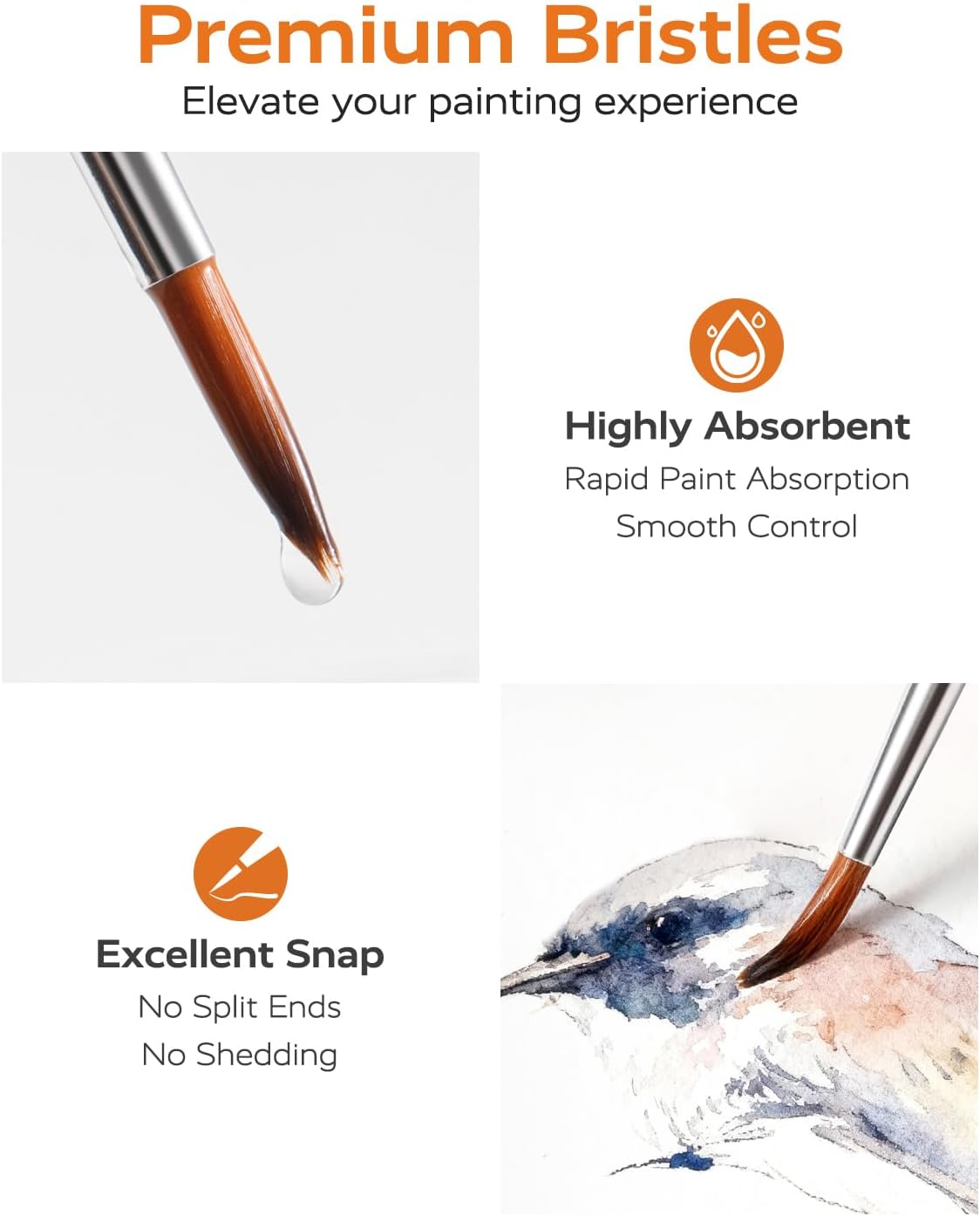 Thumbnail 4 de JUSART Miniature Paint Brushes, 12-Piece Set