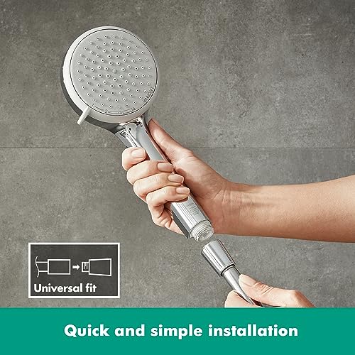 Thumbnail 5 de Hansgrohe Croma 100 – Duschkopf/Handbrause mit 4 Strahlarten, 100 mm, Antikalk-QuickClean