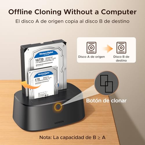 Detalle de UGREEN Dock USB 3.0 pour disque dur ⚙
