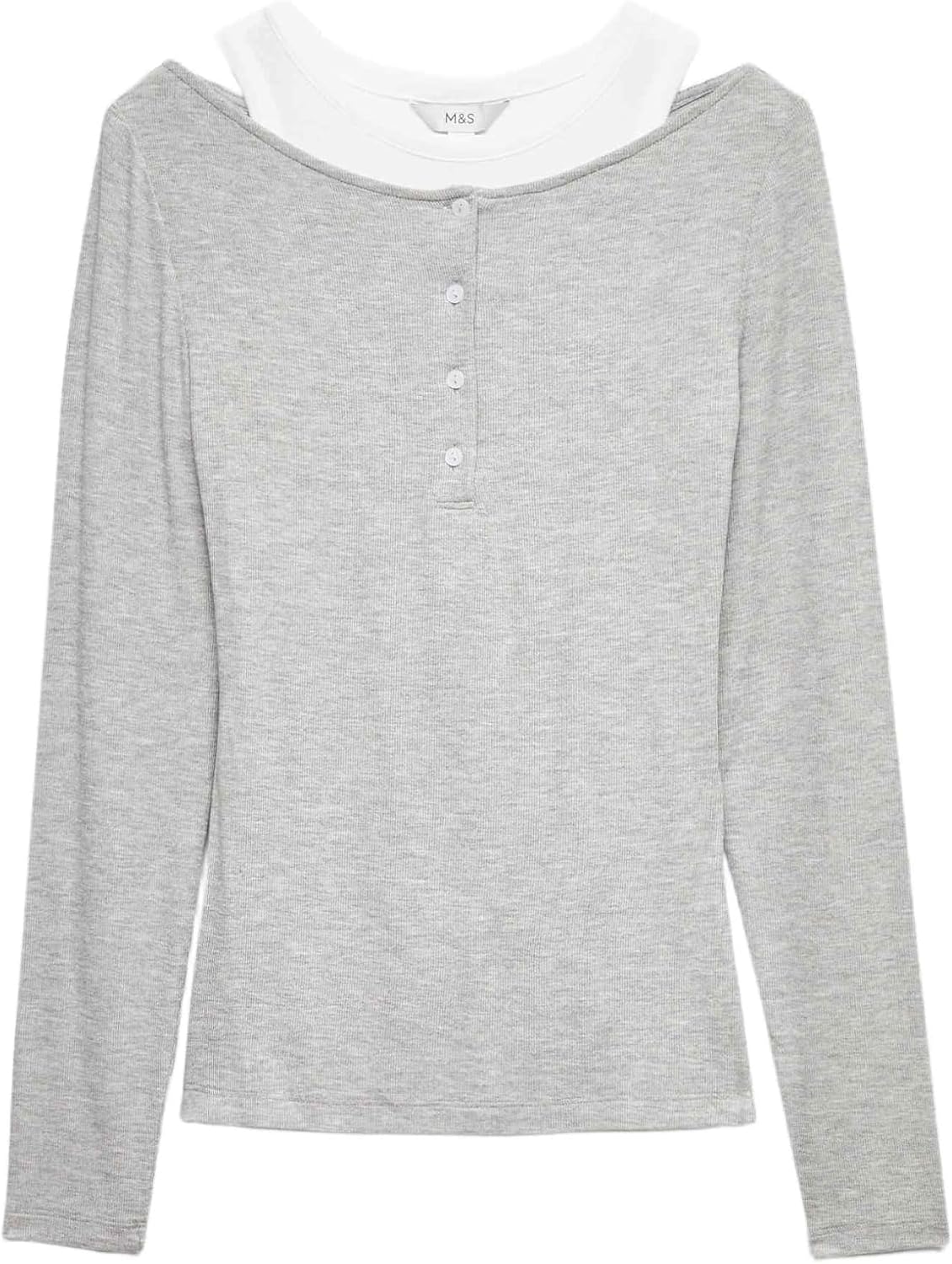 Detalle de Marks & Spencer Henleytop voor dames, dubbellaags