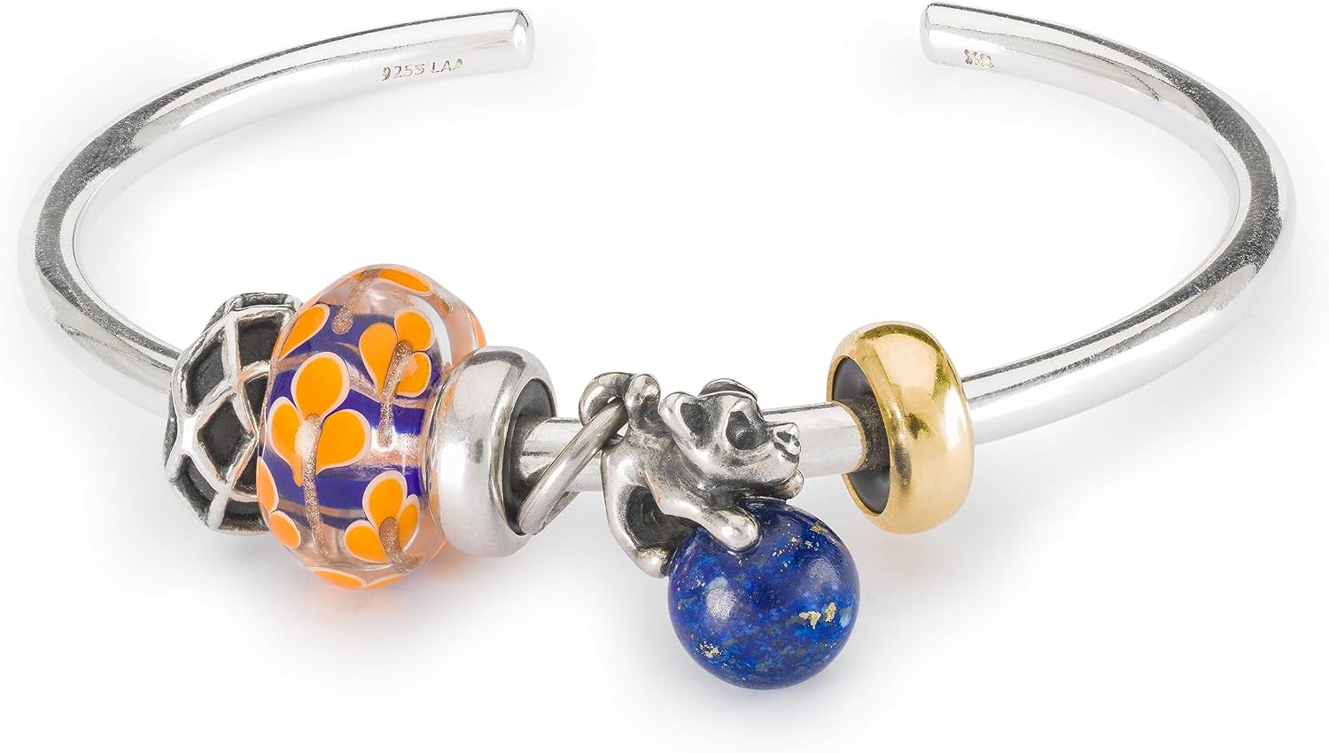 Detalle de Trollbeads Collection automne Pfötchenliebe Glass Bead