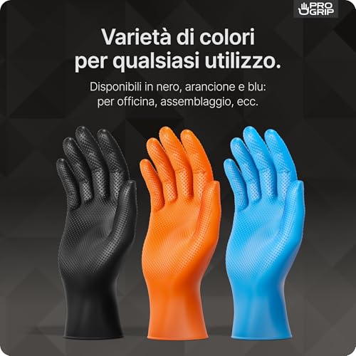 Thumbnail 6 de ARNOMED PROGRIP Nitrile Diamond 50x Guanti L Nero – Extra resistenti, finitura diamantata