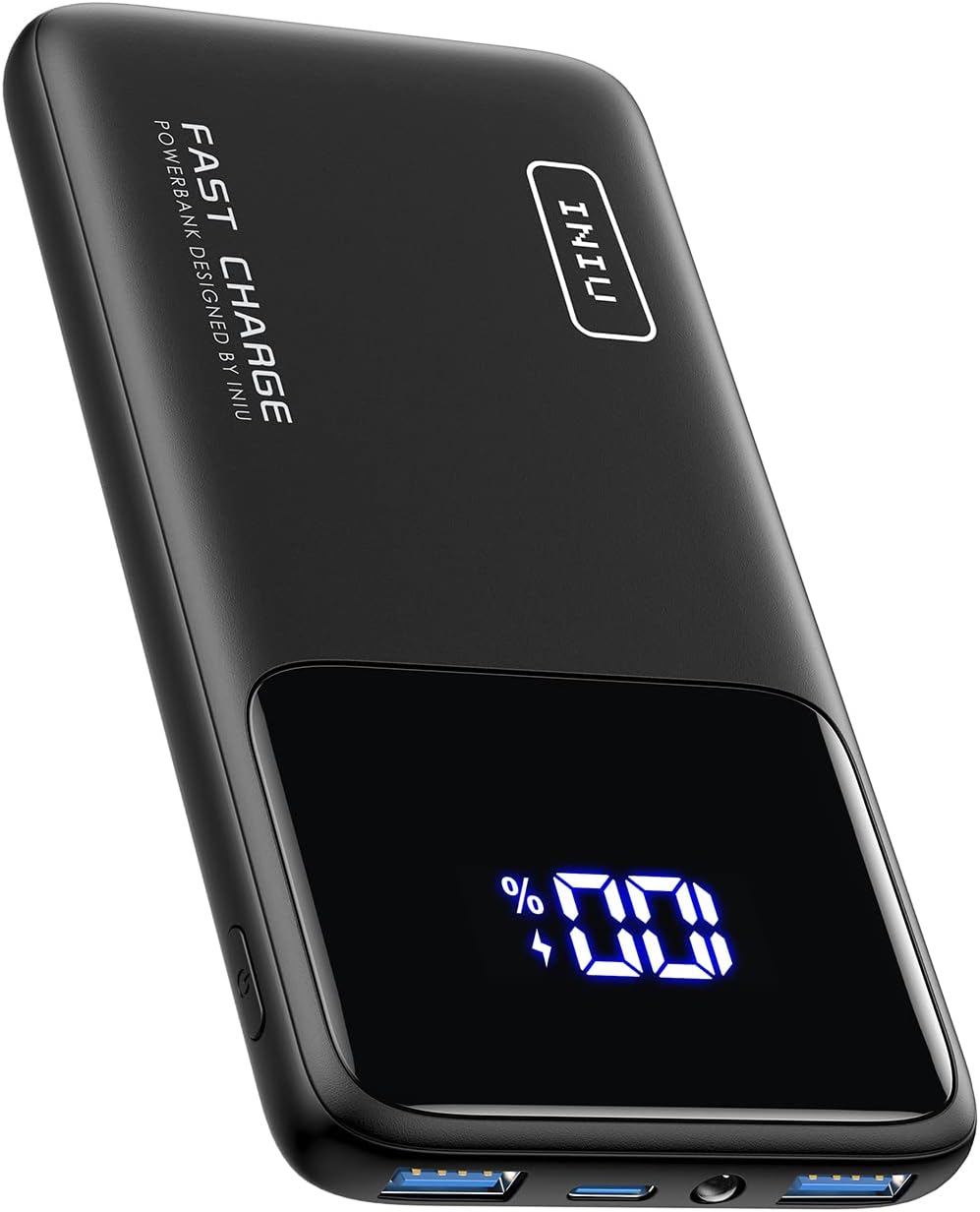 Detalle de INIU Batterie Externe 10000 mAh – Charge Rapide 22,5 W PD3.0 QC4.0, USB‑C Input/Output, Compatible iPhone et iPad