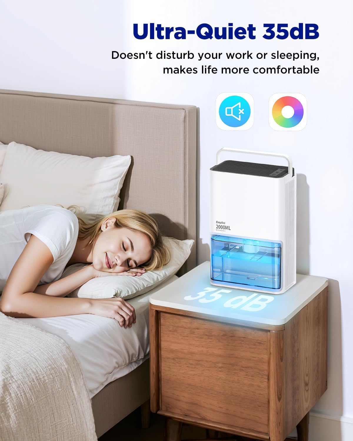 Detalle 1 de EasyAcc Dehumidifier Pro 2000ml