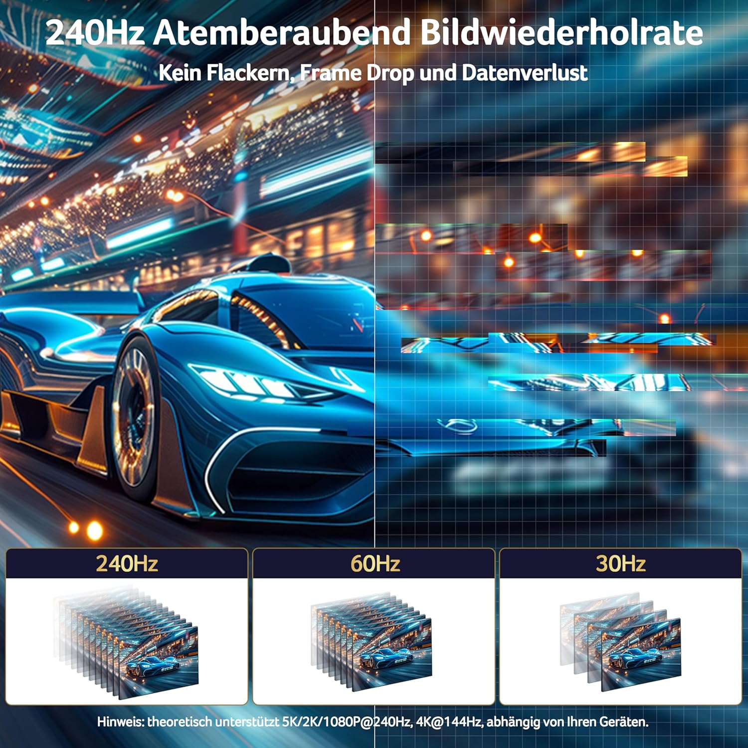 Thumbnail 2 de Acer DisplayPort 1.4 Kabel 3 m für 8K