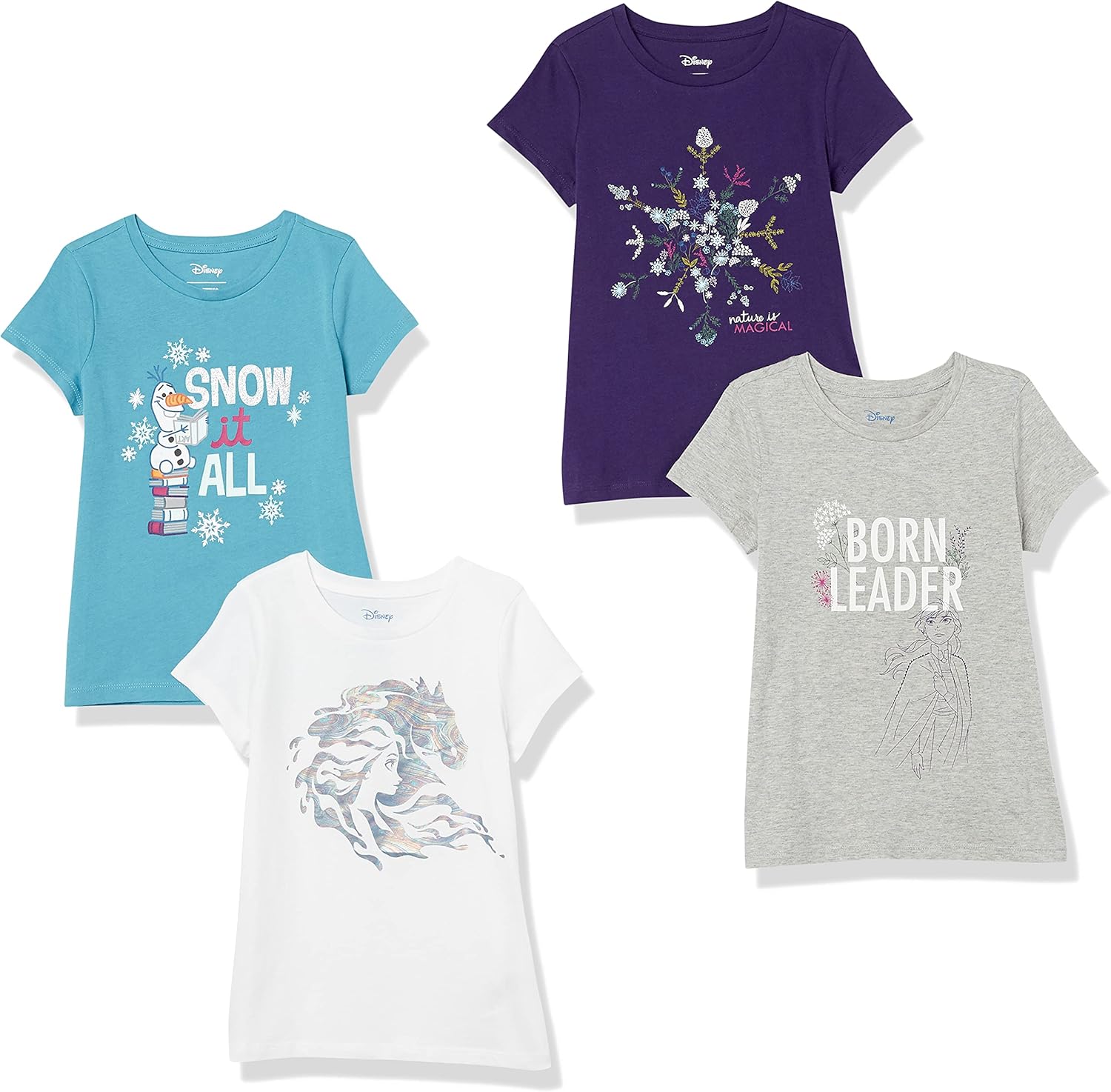 Thumbnail 5 de Amazon Essentials Disney | Marvel | Star Wars | Frozen | Princess Mädchen Kurzärmelige T-Shirts, Multi-Packs