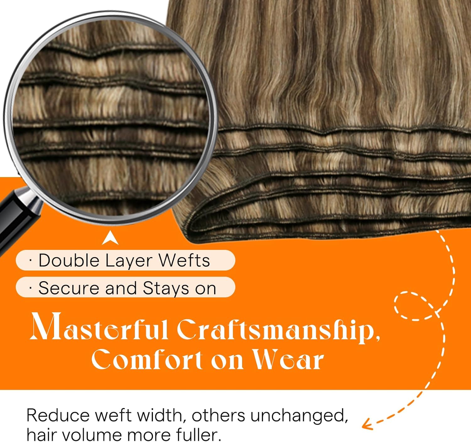 Thumbnail 4 de Sunny Hair HW_P4-27_18 Human Hair Weft Extensions, 18-Inch, 100 g