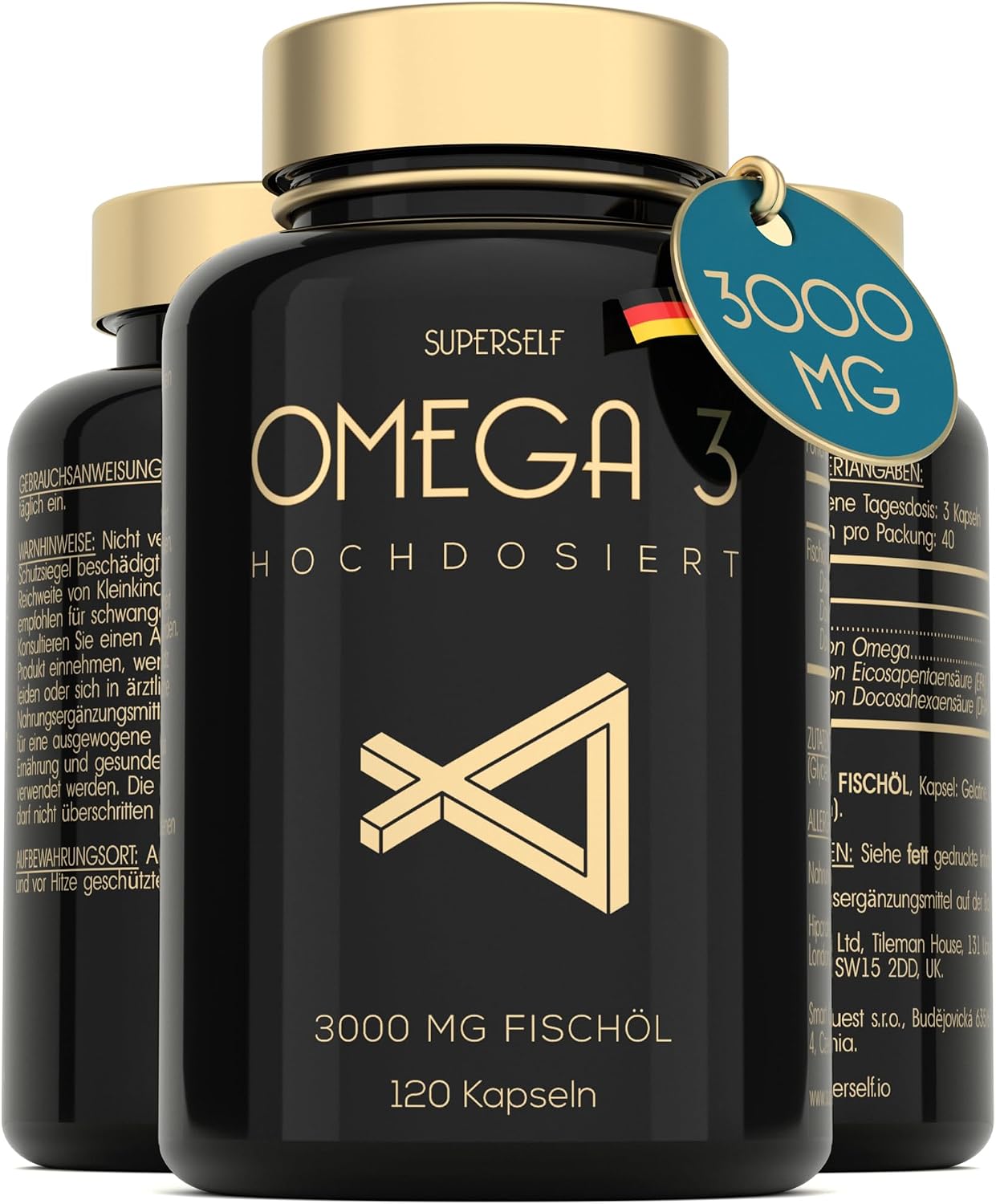 Detalle de Omega 3 Kapseln Hochdosiert 3000mg