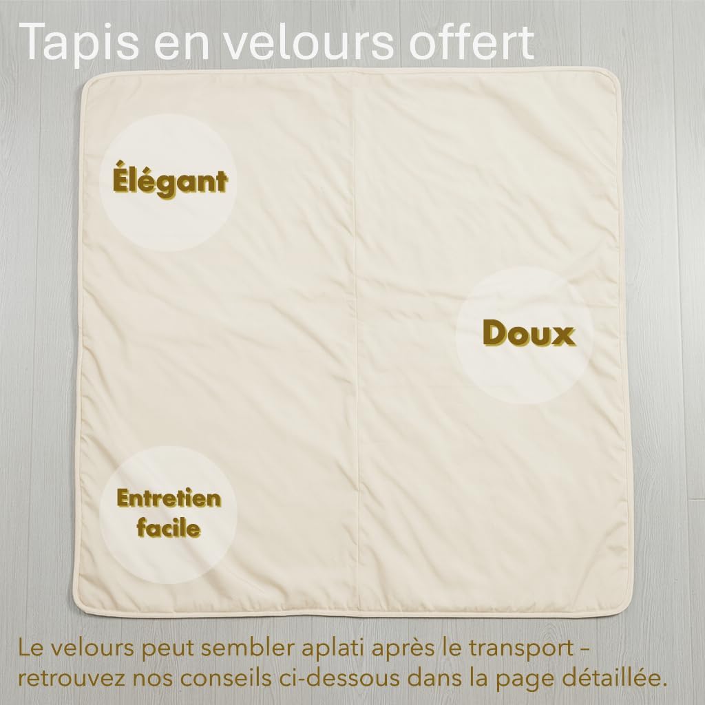 Thumbnail 2 de Joyeuse Planet Parc bébé pliable avec tapis – 130 x 130 cm, Oxford, pour domicile et voyage