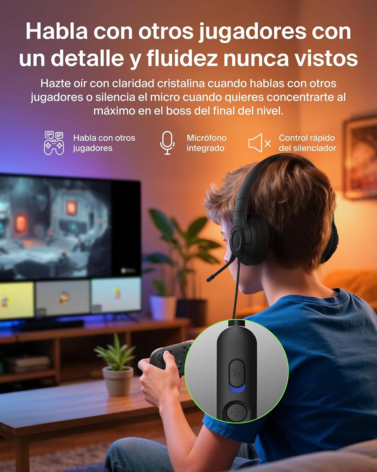 Thumbnail 4 de Belkin Gaming Inspire auriculares para niños