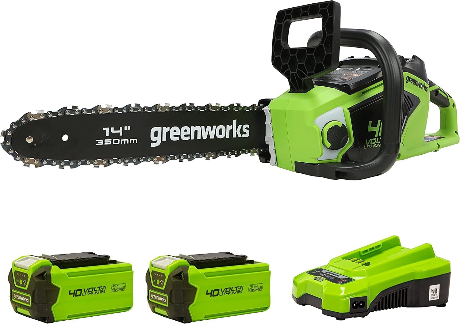 Greenworks GD40CS15K2X Tronçonneuse 35 cm, 40V 🎋