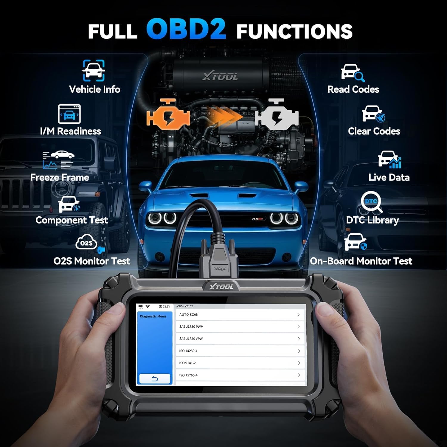 Thumbnail 4 de XTOOL IP500 OBD2 Scanner for Toyota: Full Systems Bidirectional Diagnostic Tool