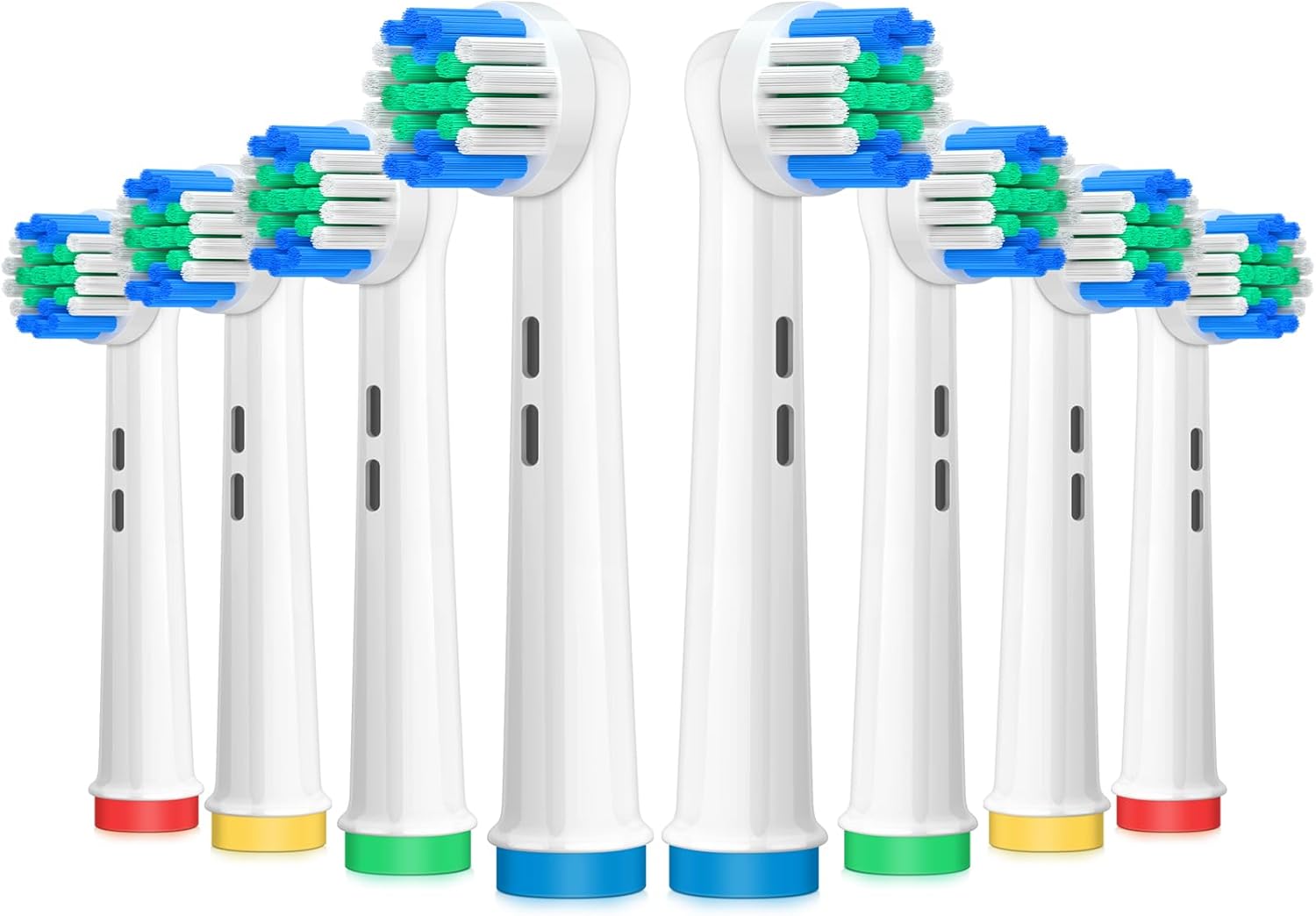 Detalle de AnjoCare – Lot de 8 têtes de brosse de rechange pour brosse à dents électrique Oral-B (compatibles Pro1000/3000/5000/7000)