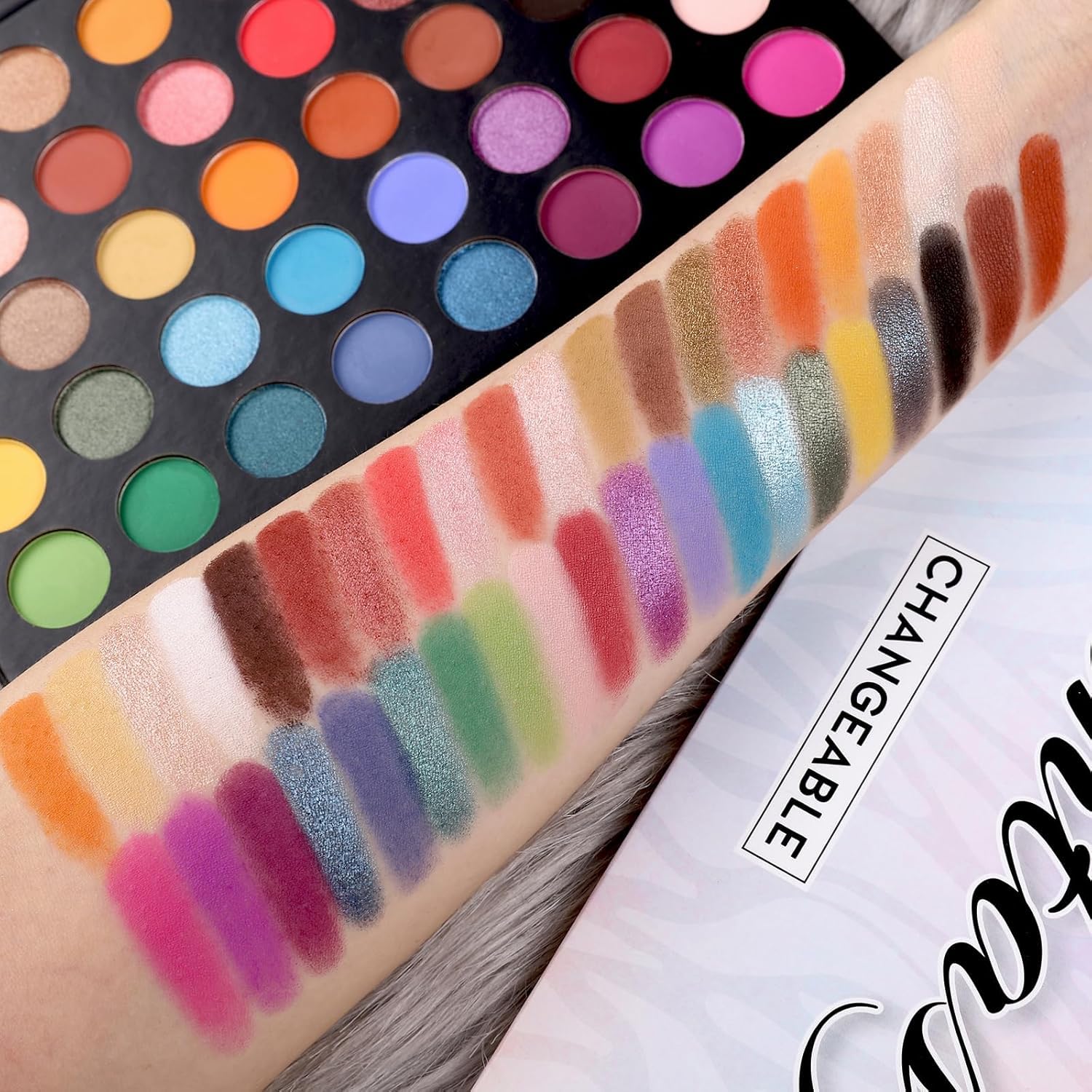 Thumbnail 2 de UCANBE 40 Farben Lidschatten Palette – bunt, wasserfest und langanhaltend