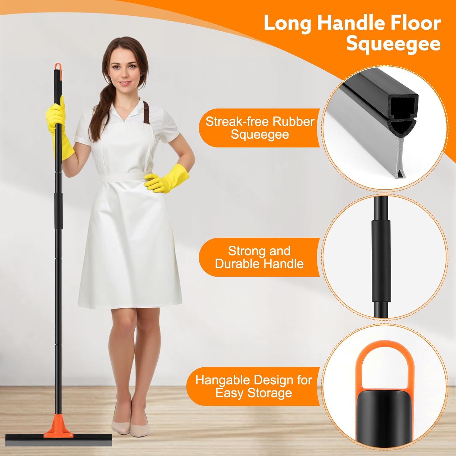 Thumbnail 1 de wlich Floor Squeegee Heavy Duty 17in