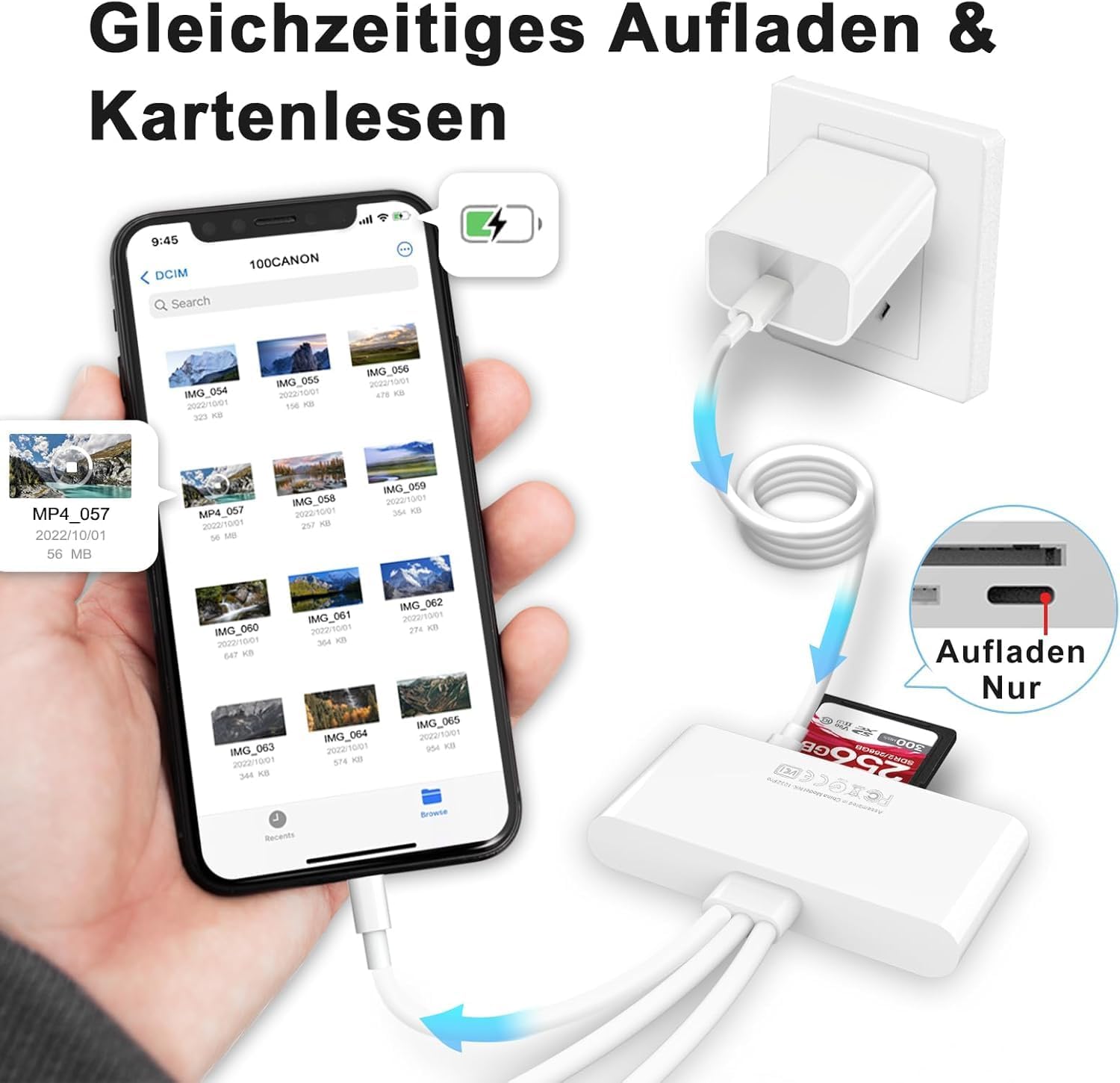 Detalle 1 de 5-in-1 Speicherkartenleser USB OTG