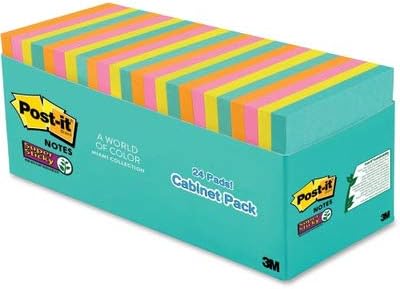 Detalle de Post-it Super Sticky Notes 3 x 3 in, Supernova Neons (24 Pads)