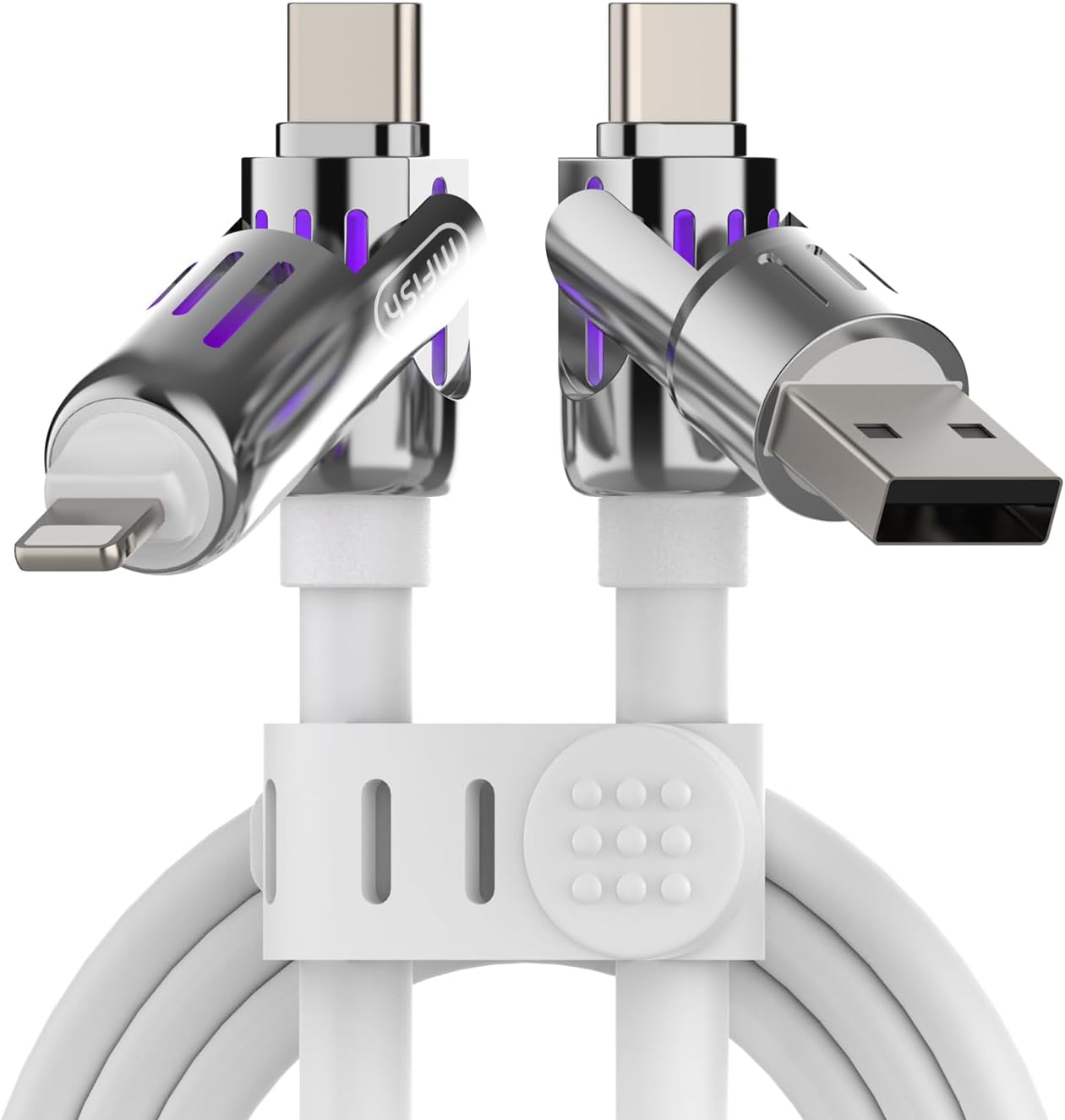 Detalle 2 de MFish 4-in-1 Charging Cable, 6.6FT