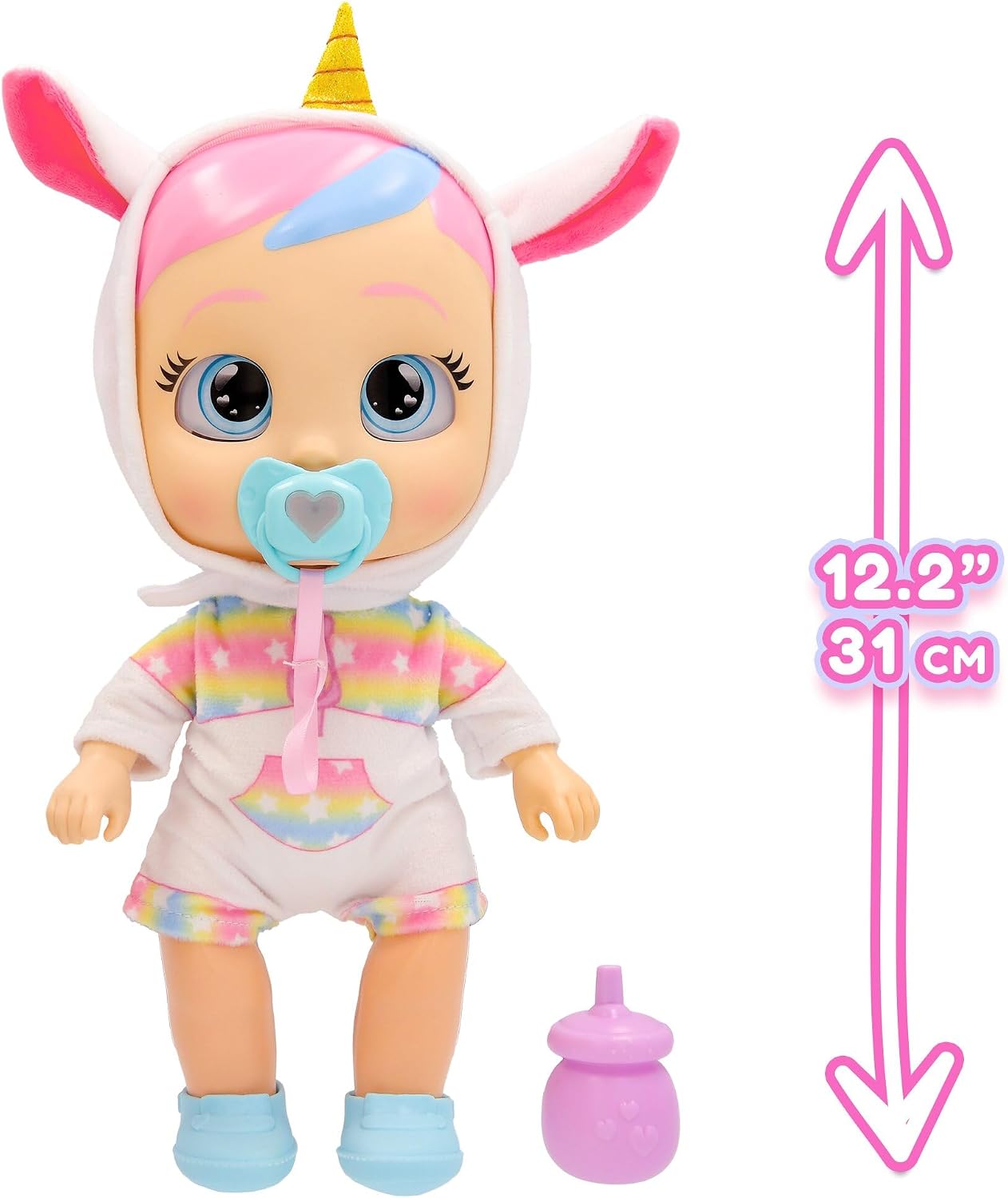 Detalle de IMC Toys Cry Babies Dreamy 927902 My First Steps Doll with Light-Up Tears