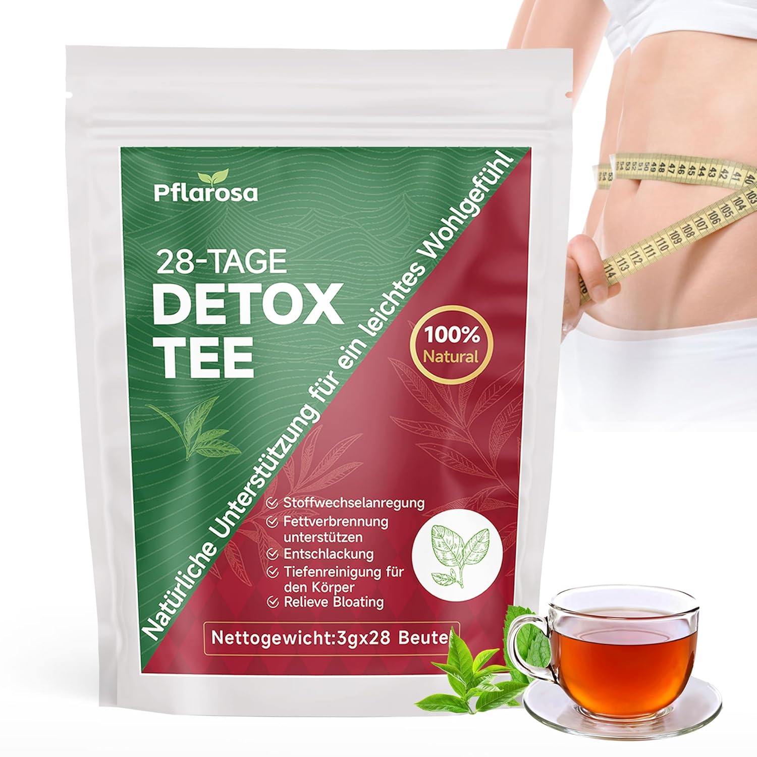 Detalle de Detox Tee zum Abnehmen 28 Stück